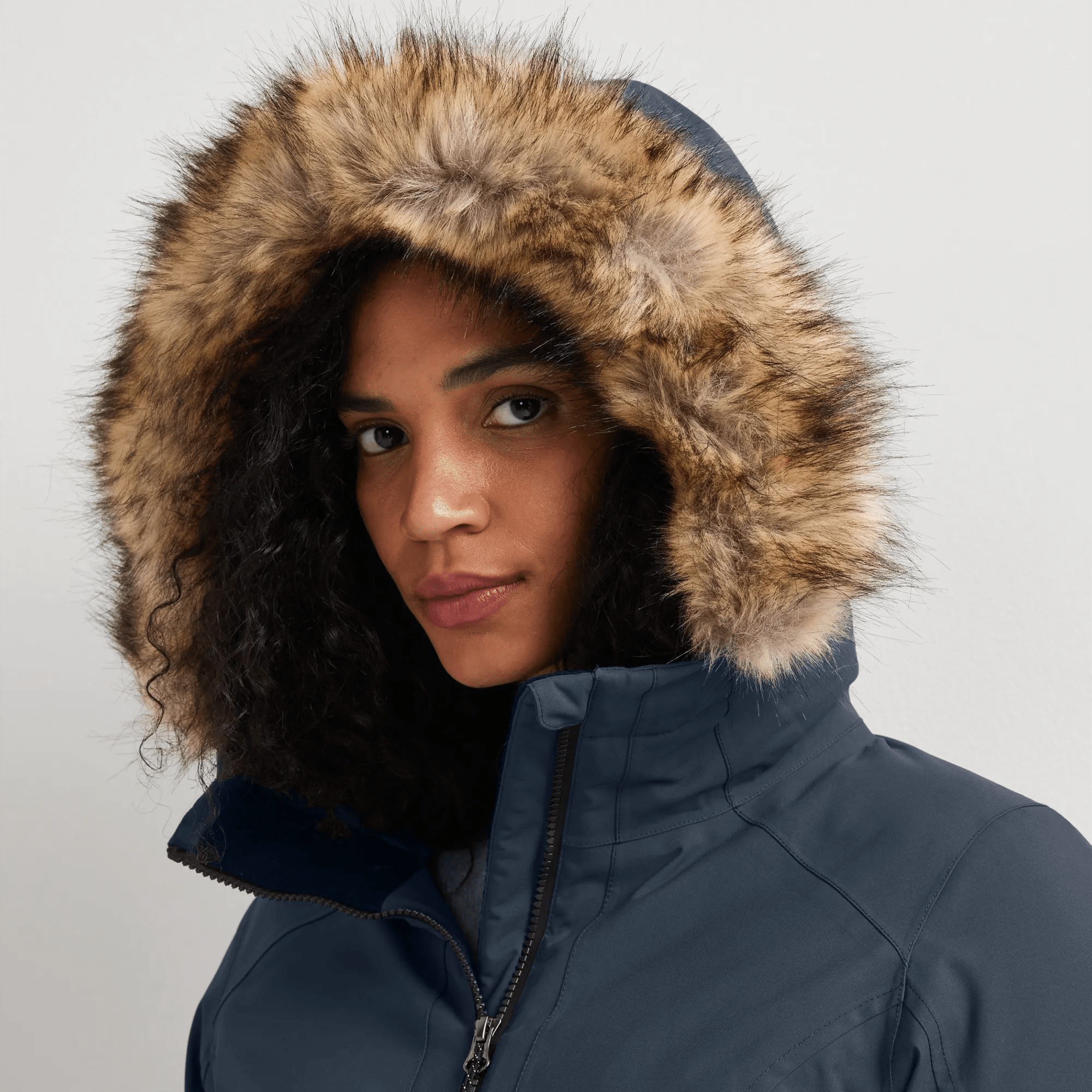 Women's Olympia Waterproof Down Hooded Stadium Coat - Image 5