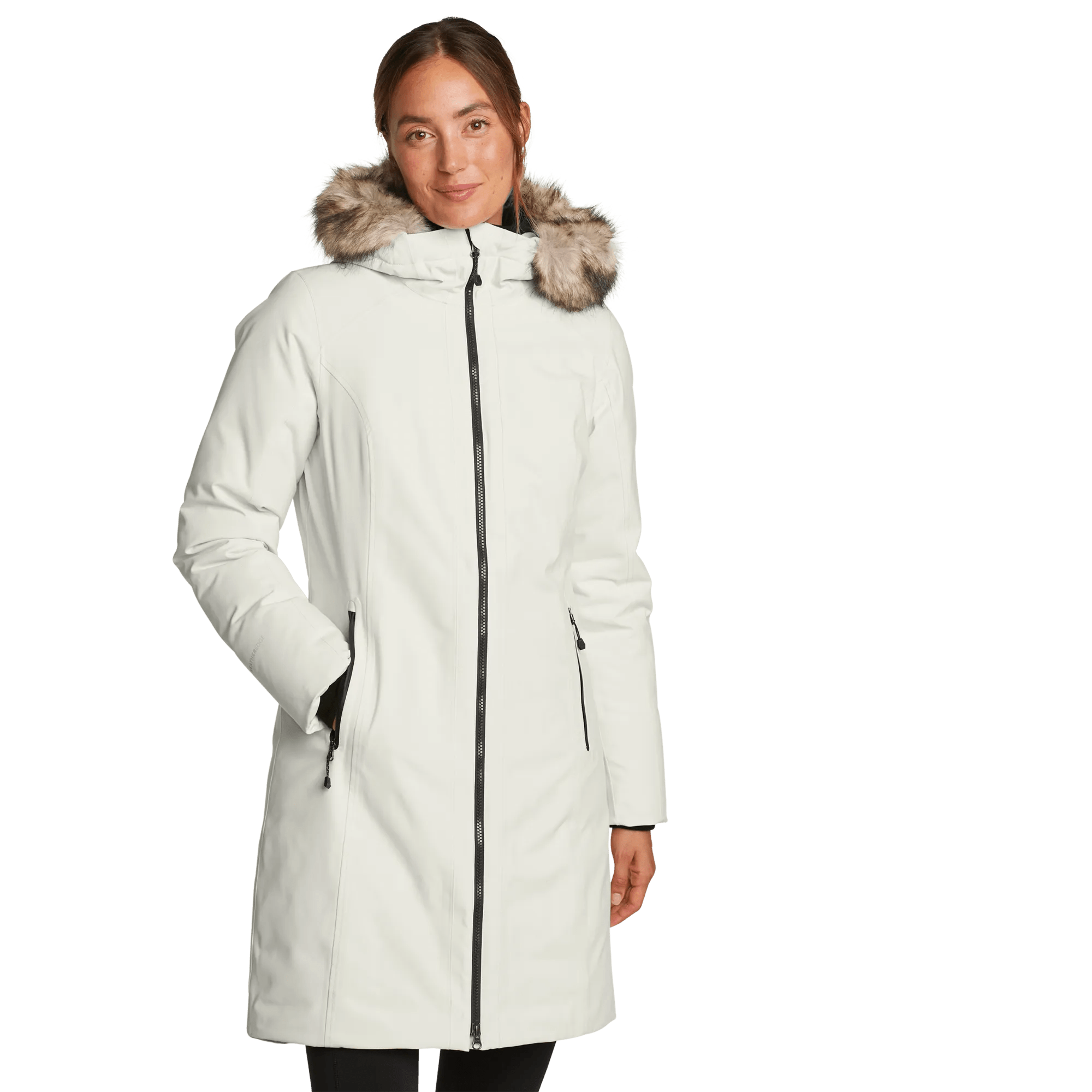 Women's Olympia Waterproof Down Hooded Stadium Coat - Image 3