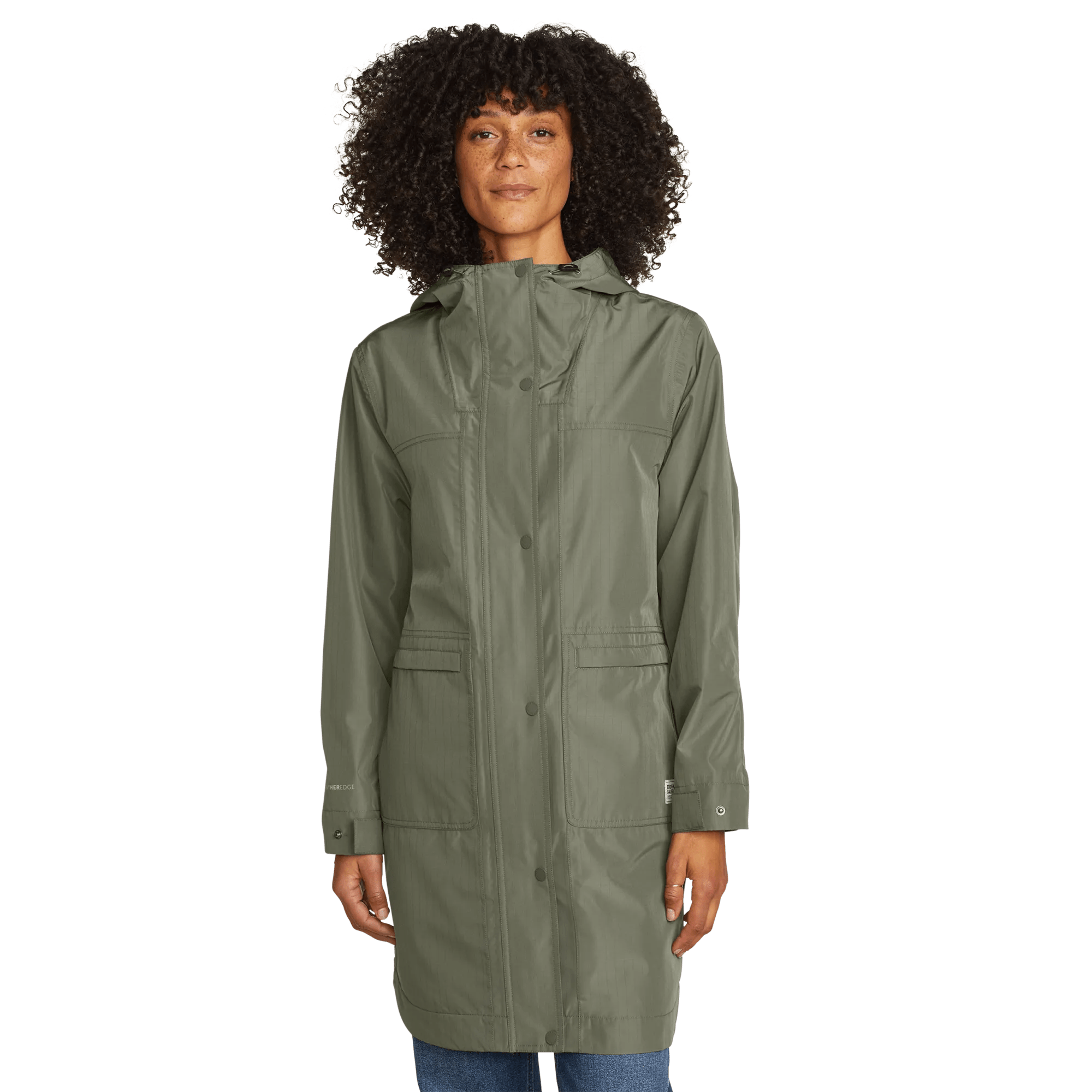 Women's Port Townsend Waterproof Hooded Trench Coat - Image 3