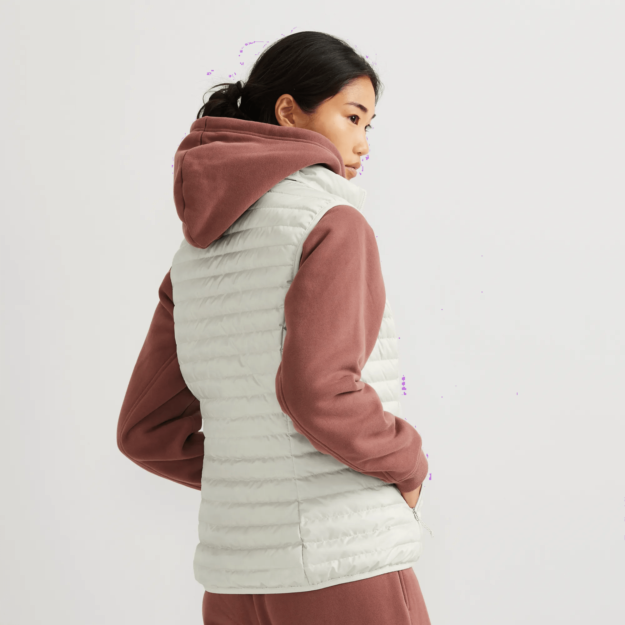 Women's Microlight Packable Down Vest - Image 2