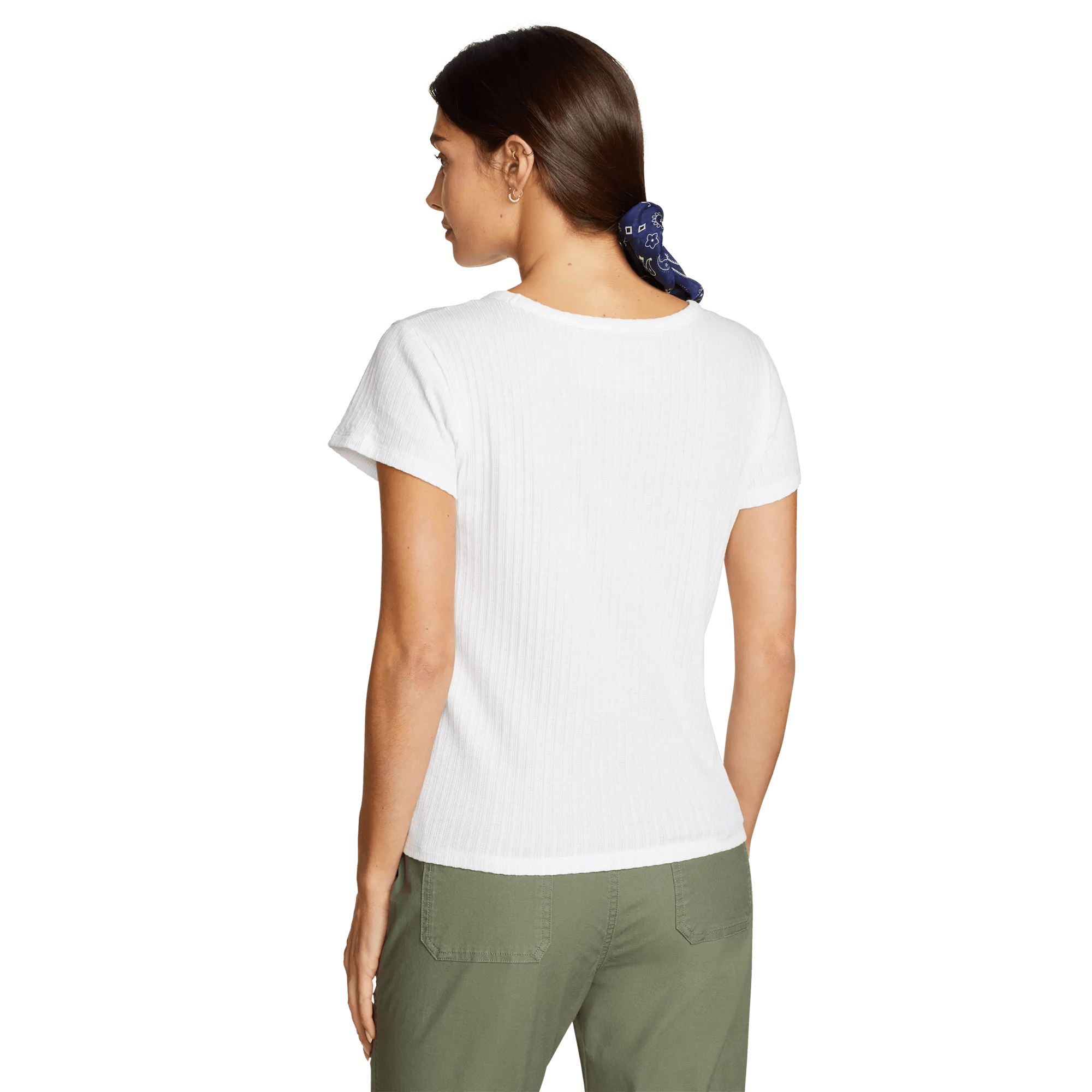 Women's Seaside Ribbed Scoop Neck T-Shirt - Image 2
