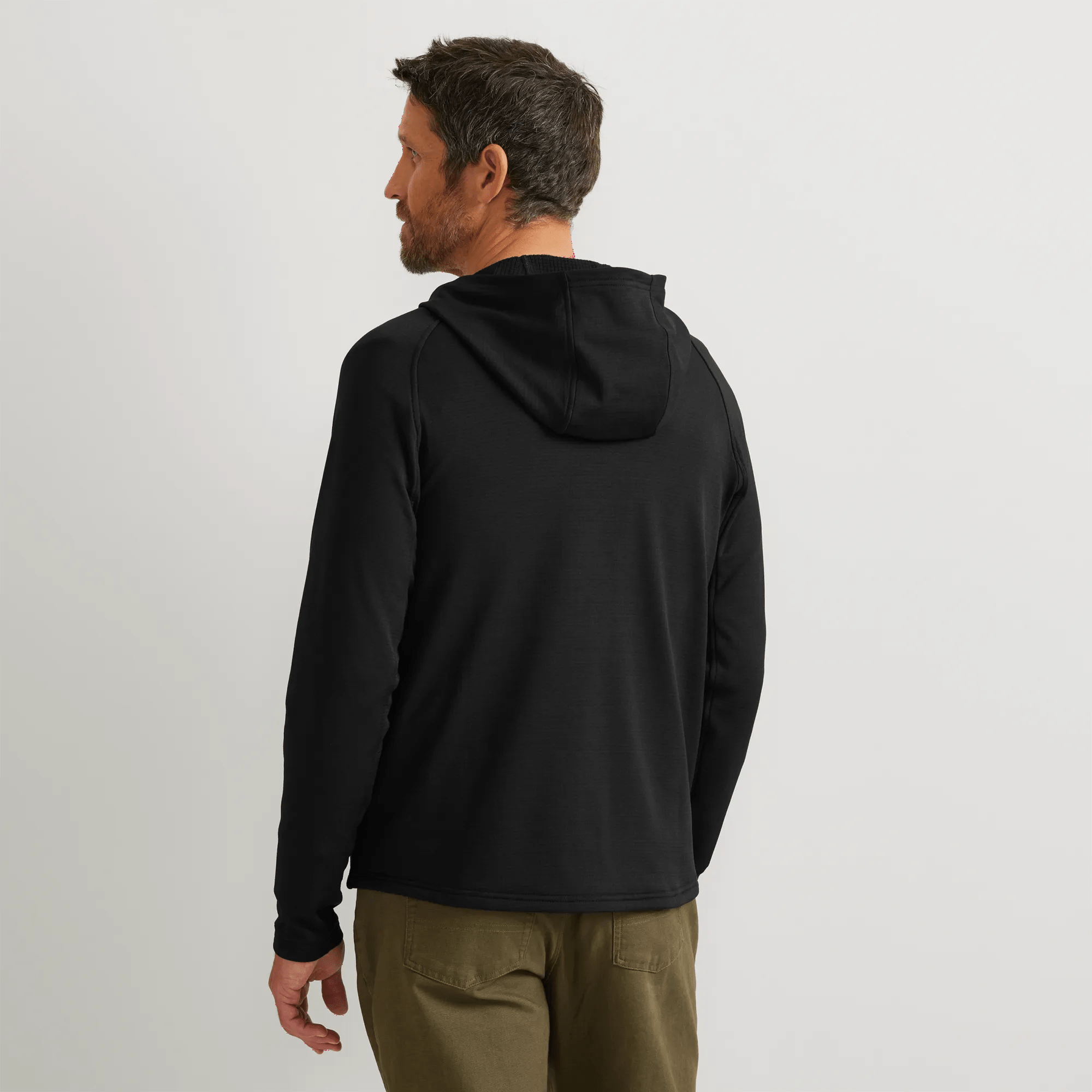 Men's High Route Grid Fleece-Lined Full-Zip Hoodie - Image 2