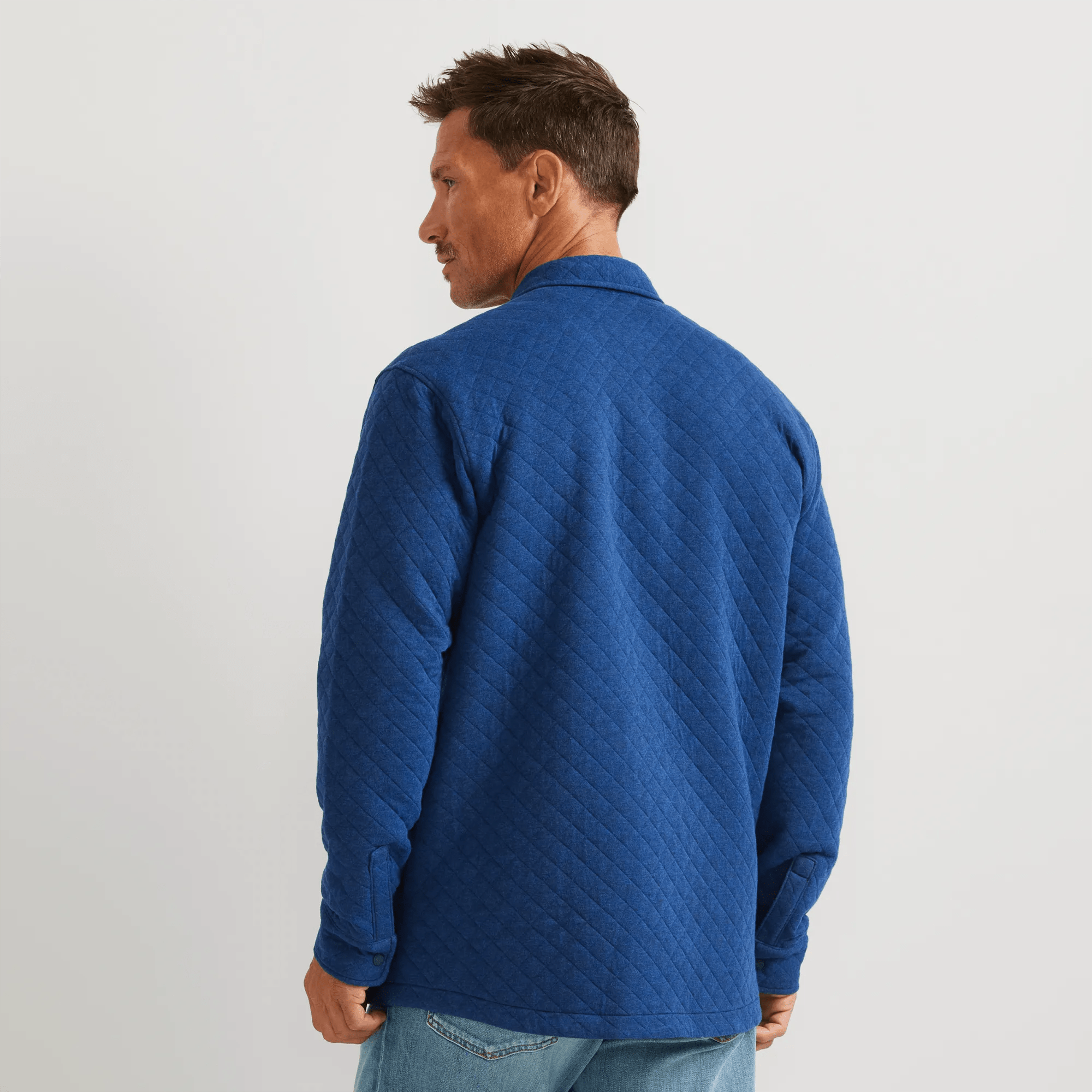 Men's Quilted Shirt Jacket - Image 2