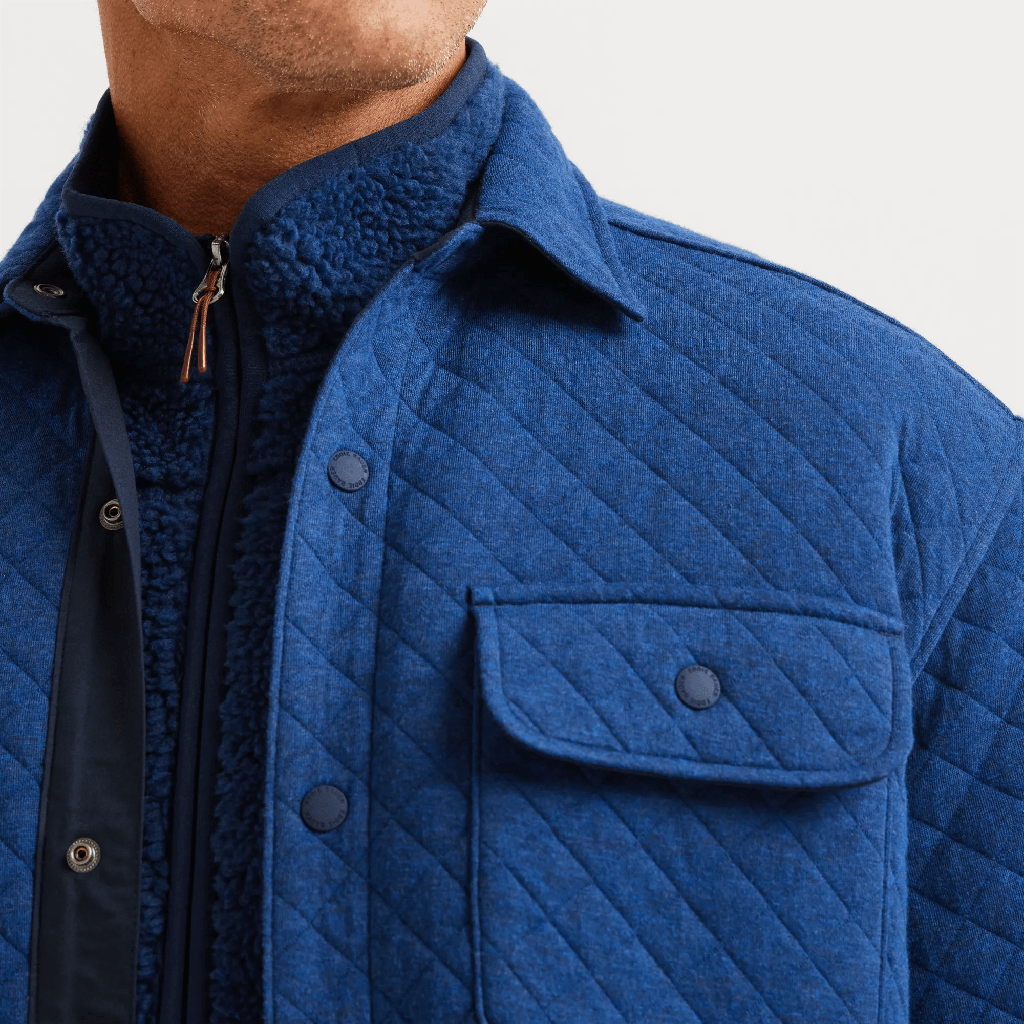 Men's Quilted Shirt Jacket - Image 3