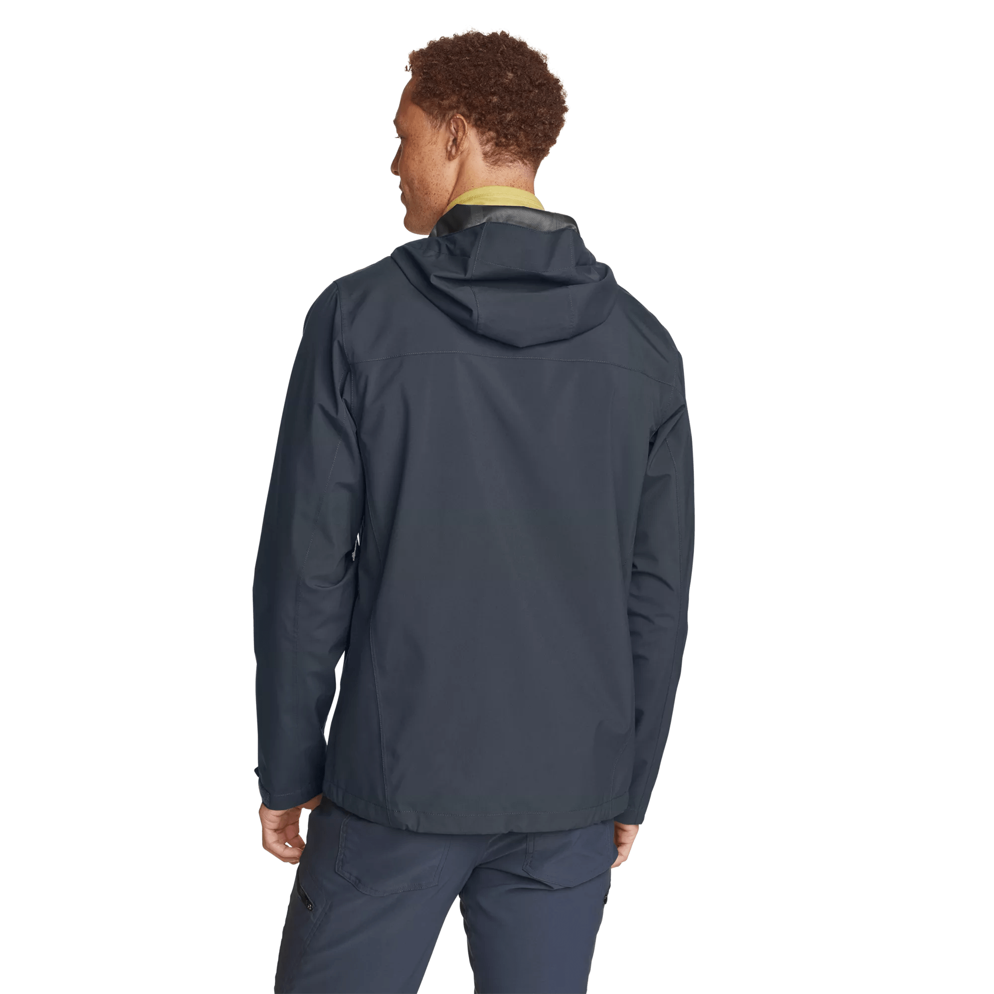 Men's Cloud Cap Waterproof Stretch Hooded Rain Jacket - Image 2