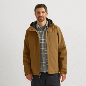 Men's Cloud Cap Insulated Waterproof Hooded Rain Jacket