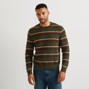 Men's Signature Roll Neck Sweater - Stripe