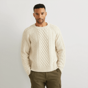 Men's Premium Heritage Cable Crew Sweater