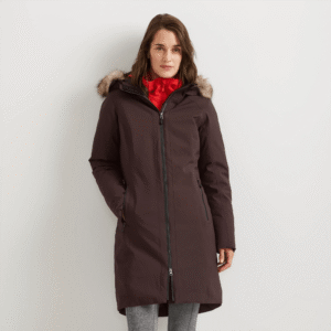 Women's Olympia Waterproof Down Hooded Stadium Coat
