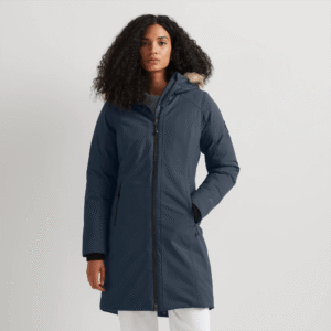 Women's Olympia Waterproof Down Hooded Stadium Coat
