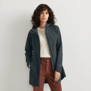 Women's Cloud Cap Waterproof Stretch Hooded Rain Parka