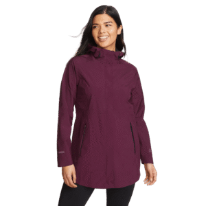 Women's Cloud Cap Waterproof Stretch Hooded Rain Parka