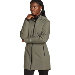 Women's Cloud Cap Stretch Insulated Waterproof Trench Coat