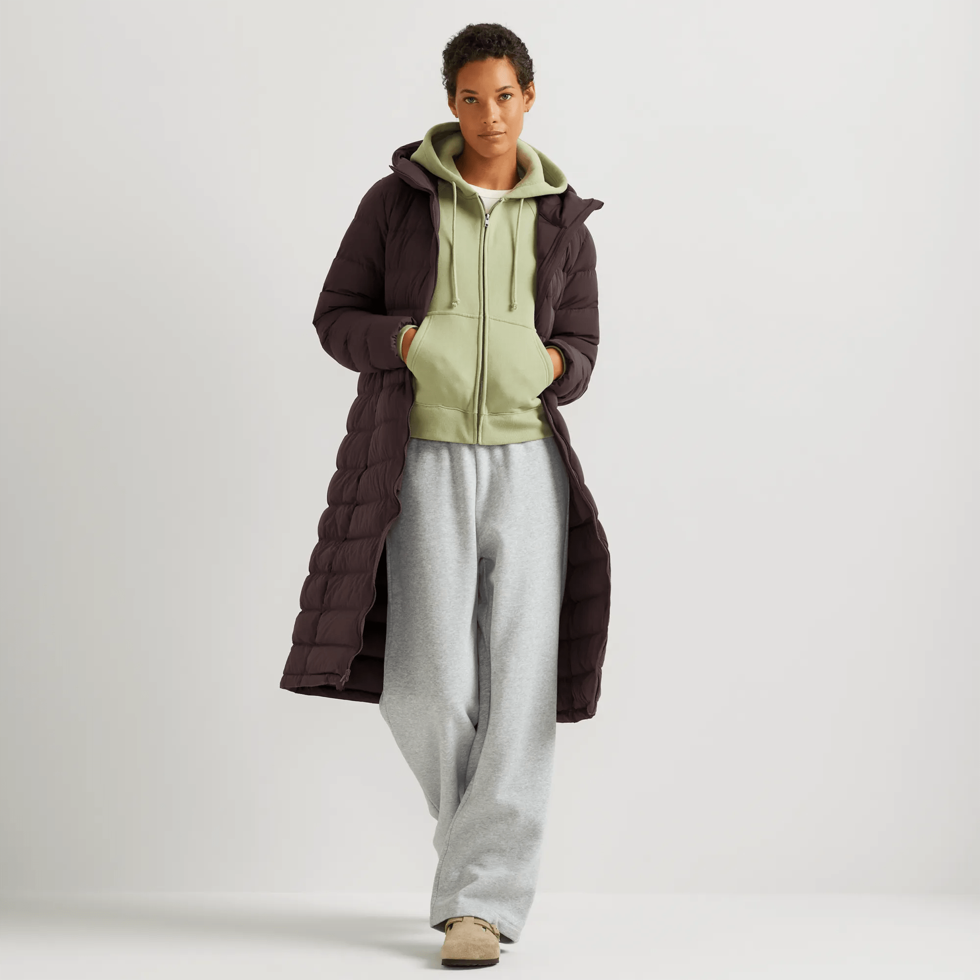 Women's EB Stretch Down Hooded Duffle Coat