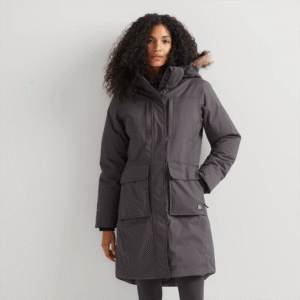 Women's Superior Down Waterproof Hooded Stadium Coat