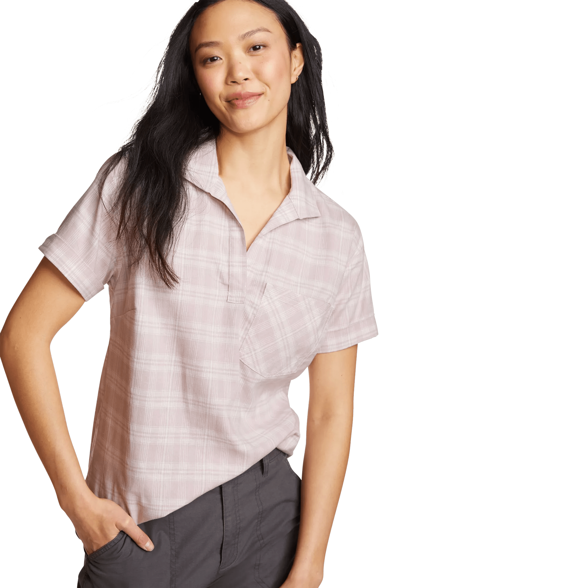 Women's Durable Hemp Short-Sleeve Shirt
