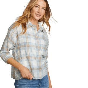 Women's High Tide Long-Sleeve Cropped Flannel