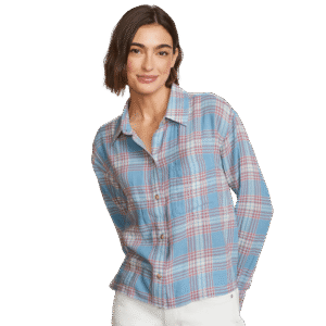 Women's High Tide Long-Sleeve Cropped Flannel