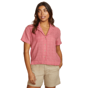 Women's High Tide Short-Sleeve Cropped Flannel