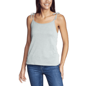 Women's Gate Check Tie-Strap Tank Top - Solid