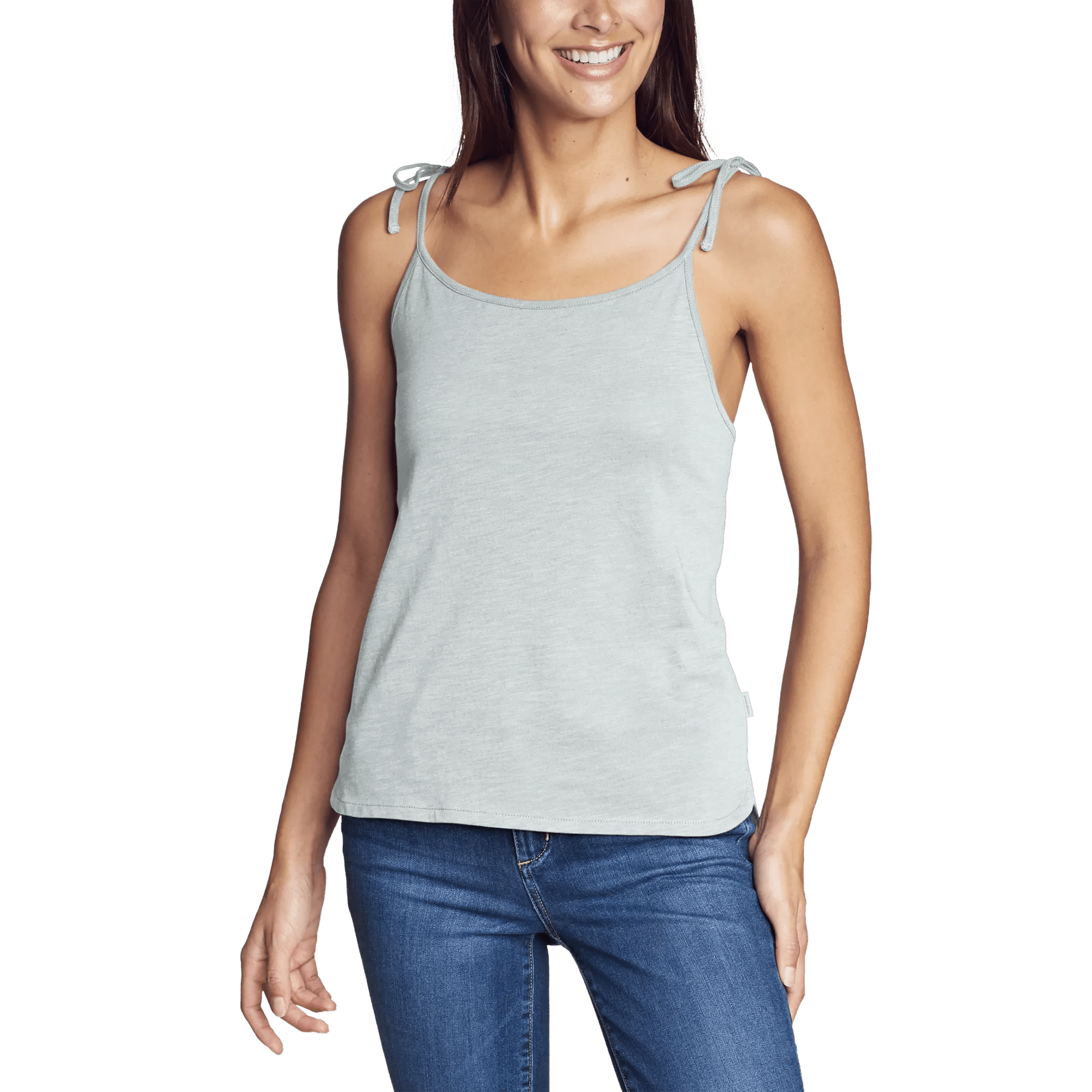 Women's Gate Check Tie-Strap Tank Top - Solid