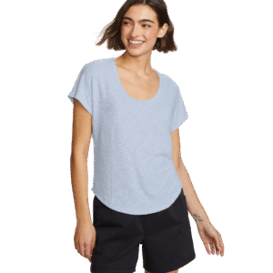Women's Revive Ribbed Scoop-Neck T-Shirt