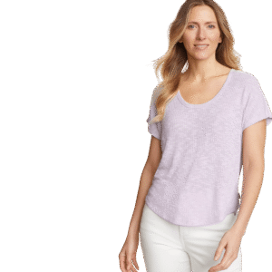Women's Revive Ribbed Scoop-Neck T-Shirt