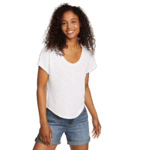 Women's Revive Ribbed Scoop-Neck T-Shirt