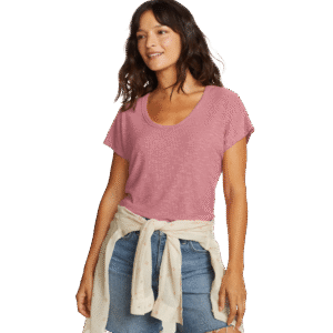 Women's Revive Ribbed Scoop-Neck T-Shirt
