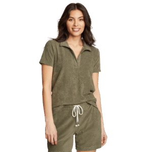 Women's Beachside Terry Polo Shirt