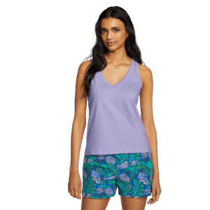 Women's Jacquard Ripple V-Neck Tank