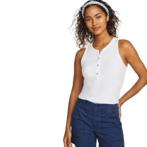 Women's Seaside Ribbed Henley Tank