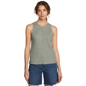 Women's Seaside Ribbed Henley Tank