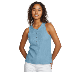 Women's Seaside Ribbed Henley Tank