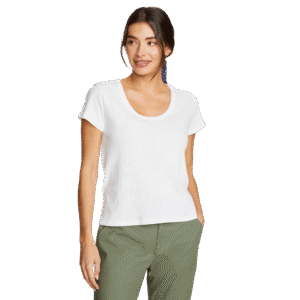 Women's Seaside Ribbed Scoop Neck T-Shirt