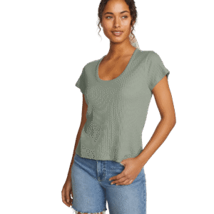 Women's Seaside Ribbed Scoop Neck T-Shirt