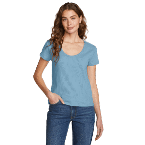 Women's Seaside Ribbed Scoop Neck T-Shirt