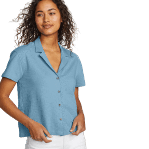 Women's Seersucker Camp Shirt