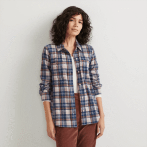 Women's Soft Knit Button-Down Shirt