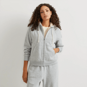 Women's Vintage Soft Faux Shearling-Lined Full-Zip Hoodie