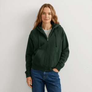 Women's Vintage Soft Faux Shearling-Lined Full-Zip Hoodie