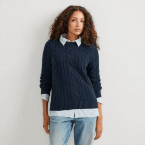 Women's Classic Cable Crew Sweater