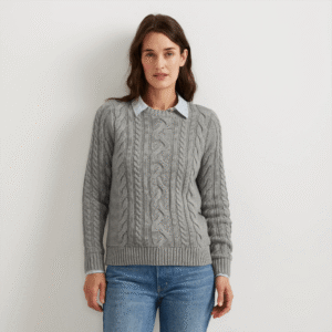 Women's Classic Cable Crew Sweater