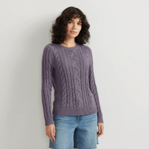 Women's Classic Cable Crew Sweater