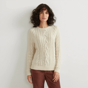 Women's Classic Cable Crew Sweater