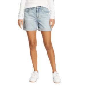 Women's Boyfriend Rolled Denim Shorts - Relaxed Fit