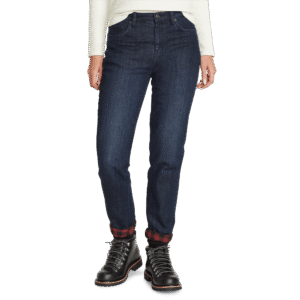 Women's Boyfriend Flannel-Lined Jeans