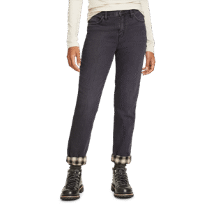 Women's Boyfriend Flannel-Lined Jeans