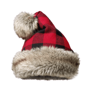 Buffalo Check Santa Hat