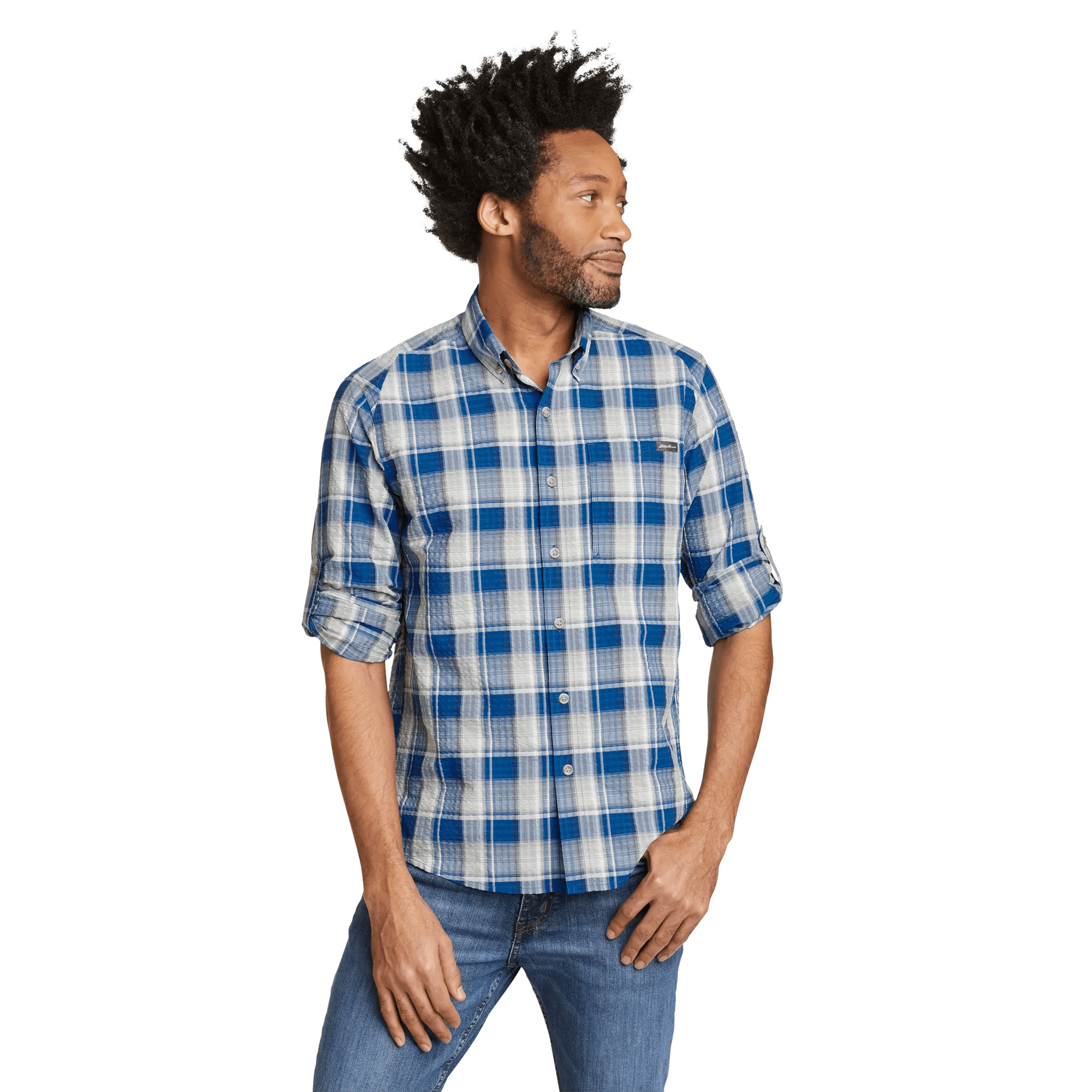 Men's Pack It Seersucker Long-Sleeve Shirt